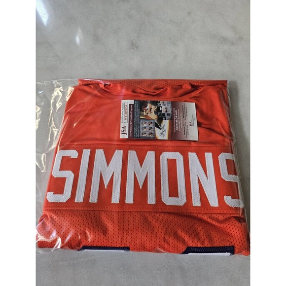 Isaiah Simmons Autographed/Signed Jersey JSA COA Clemson Tigers - Picture 7 of 8